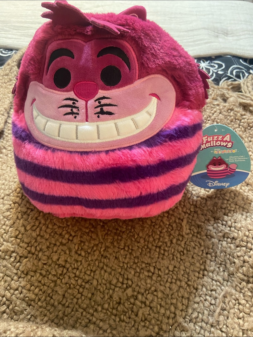 8” Disney Cheshire Cat Fuzz A Mallows Plush Jazwares Squish-mallows
